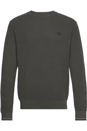 Fred Perry Waffle Stitch Jmpr Green