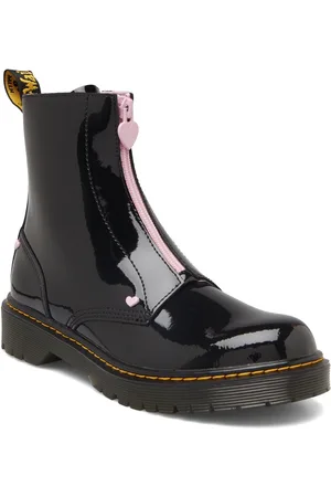 Dr. Martens Bex Heart Zip Boot Y Patent Lamper Black
