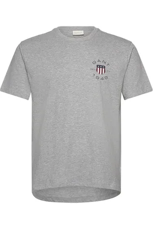 GANT Print Ss Tshirt Grey