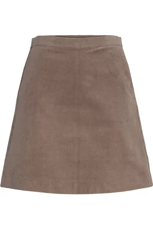 Soaked in Luxury Slhelle Aline Skirt Brown