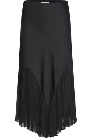 By Malina Penelope Frill Detailed Midi Skirt