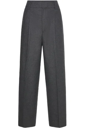 Filippa K Tapered Flannel Trousers Grey