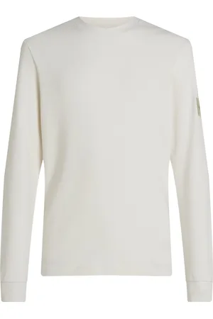 Calvin Klein Badge Waffle Ls Tee White