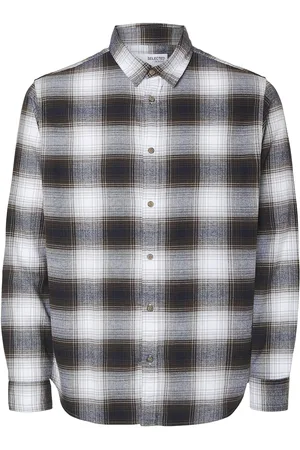 SELECTED Slhslimowen-Flannel Shirt Ls Noos