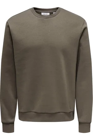 Only & Sons Onsceres Crew Neck Noos Brown