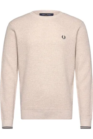 Fred Perry Waffle Stitch Jmpr Beige