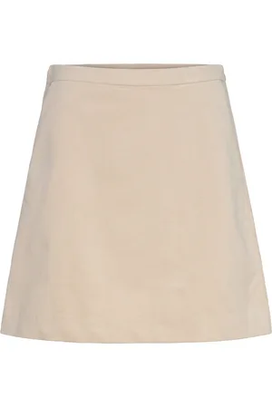 Soaked in Luxury Slhelle Aline Skirt Beige