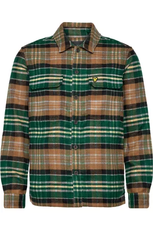 Lyle & Scott Check Flannel Overshirt Beige