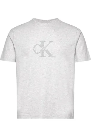 Calvin Klein Chenille Monologo Tee Grey