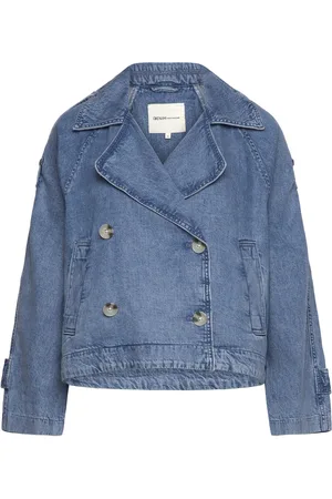 TOM TAILOR Short Denim Trench Blue