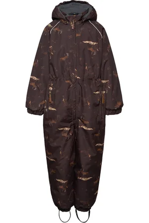 Mikk-Line Polyester Junior Suit - Aop Forrest Brown