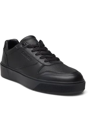 Calvin Klein Low Top Lace Up Bskt Lth Black