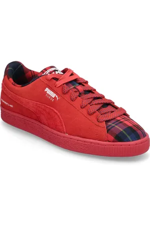 PUMA Pl Suede Classic Tartan Red