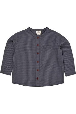 Copenhagen Colors Check Shirt W. Placket Navy