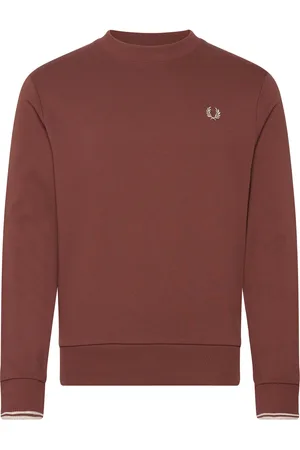 Fred Perry Crew Neck Sweatshirt Red