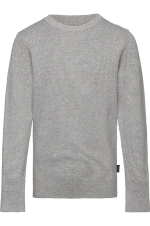 JACK & JONES Jprblamilano Stitch Knit Crew Neck Jnr Grey Jack & J S