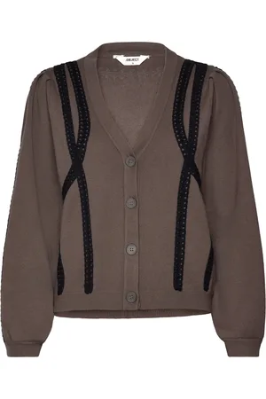 Object Objulla Knit L/S Re Cardigan 134 Brown