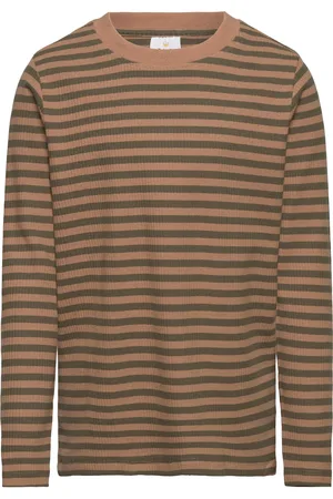 The New Tnlane L_S Rib Tee Brown