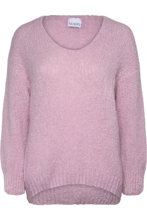 Noella Fora Knit V-Neck Sweater Pink