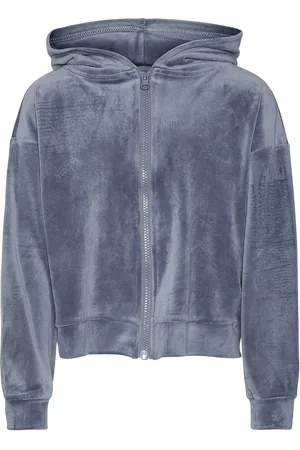 VERO MODA Vmathena Ls Zip Hoodie Jrs Girl Blue