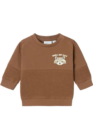 NAME IT Nbmnulton Ls Sweat Bru Brown
