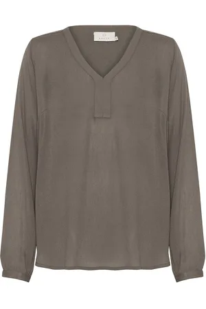 Kaffe Amber Blouse Ls Khaki