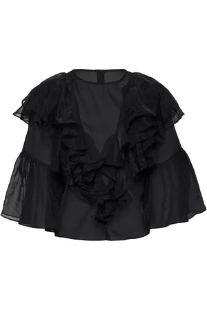 By Malina Alexia Organza Frill Blouse
