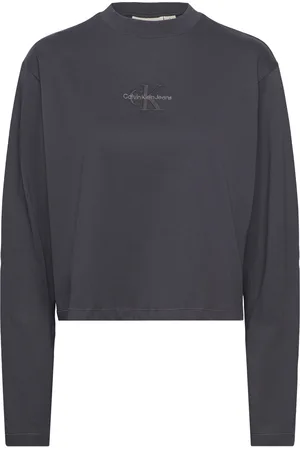 Calvin Klein Monologo Loose Ls Tee Black