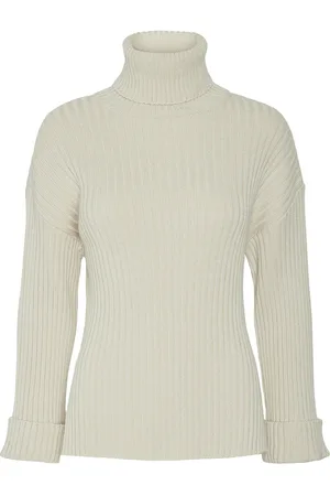 Y.A.S Mavi Ls Knit Pullover - D2D Cream