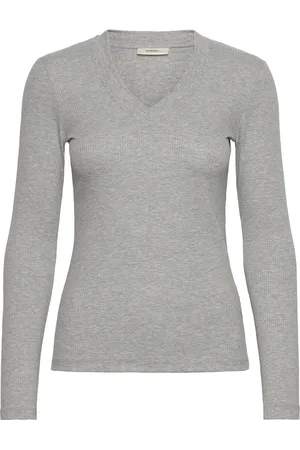 INWEAR Dagnaiw Melange V-Neck Ls Grey