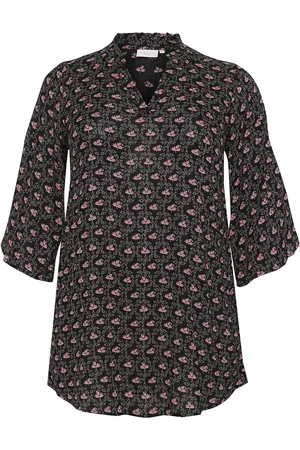 Kaffe Kcamy Frill Tunic Printed Black