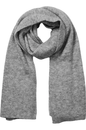 SELECTED Slfmaline Knit Scarf Noos Grey