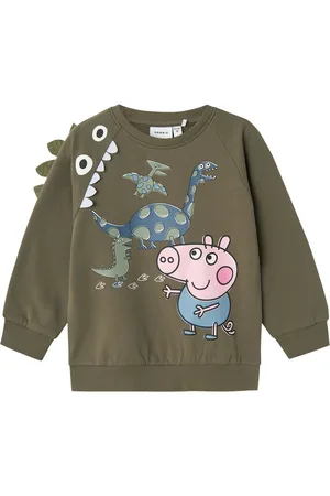 NAME IT Nmmapo Peppapig Nreg Sweat Bru Cplg Green