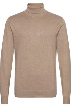Lindbergh Mélange Roll Neck Knit Beige