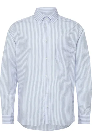 Les Deux Kent Poplin Shirt Blue