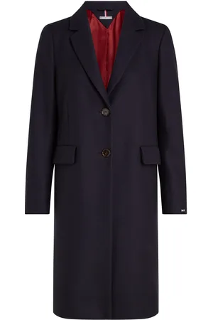 Tommy Hilfiger Wool Blend Classic Coat Navy