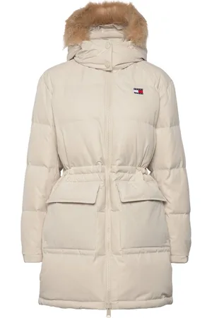 Tommy Hilfiger Tjw Midi Alaska Faux Fur Cream