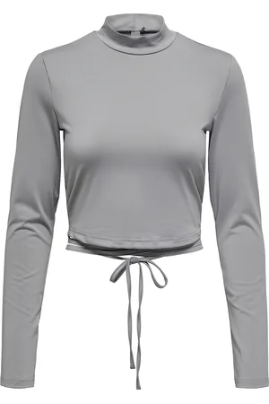ONLY Onpdance Hn Ls Wrap Top Grey