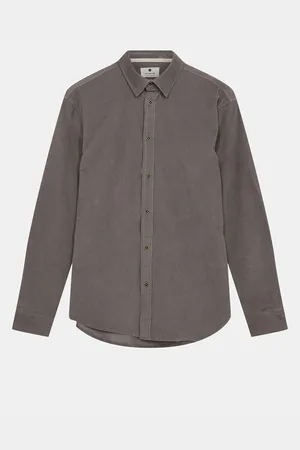 Anerkjendt Akleif Solid Cord Shirt Grey