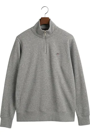GANT Emb Archive Shield Half Zip Grey