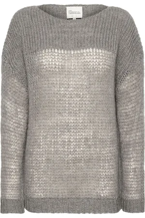 My Essential Wardrobe Lingomw Knit Blouse Grey