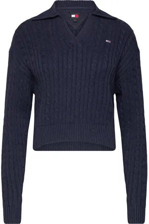 Tommy Hilfiger Tjw Cable Rugby Sweater Navy