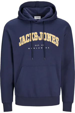 JACK & JONES Jjecaleb Varsity Sweat Hood Noos Navy Jack & J S