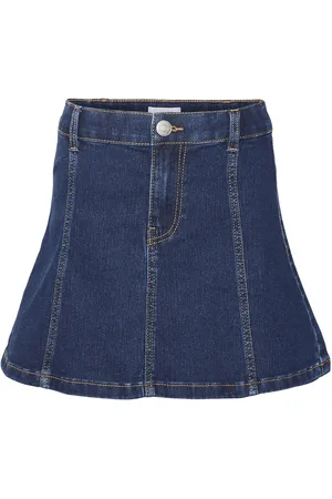 VERO MODA Vmtilde Short Denim Skirt Girl Blue