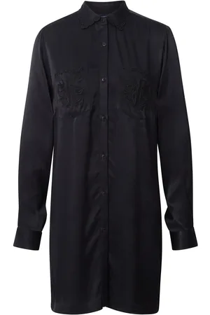 Lexington Isabel Embroidered Satin Dress