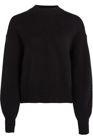 Calvin Klein Ck Intarsia Loose Sweater Black