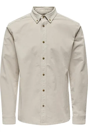 Only & Sons Onsmichael 18W Reg Cord Stretch Ls Noos Beige