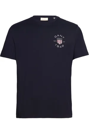GANT Print Ss Tshirt Navy