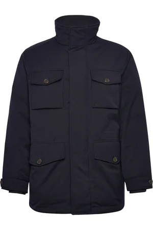 GANT Padded Flannel Field Jacket Navy