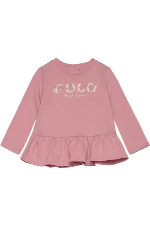 Ralph Lauren Logo Cotton Tee & Floral Legging Set Pink
